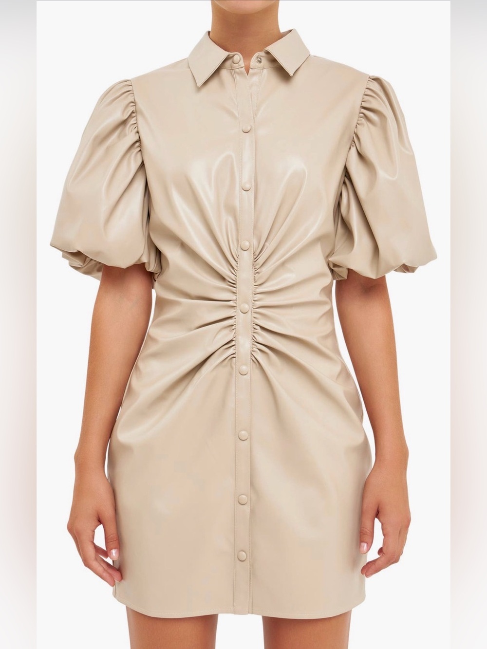 Endless Rose Faux Leather Minidress S NWT